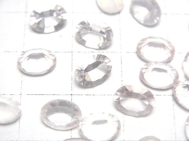 [Video]High Quality Rose Quartz AAA Loose stone Oval Concave Cut 8x6mm 3pcs