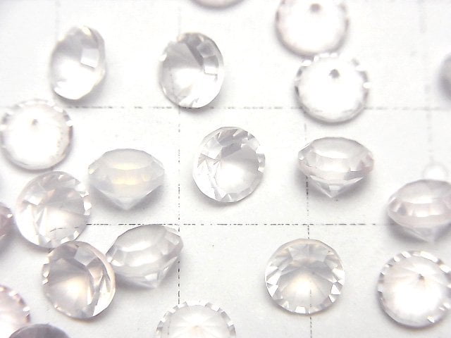 [Video]High Quality Rose Quartz AAA Loose stone Round Concave Cut 6x6mm 5pcs
