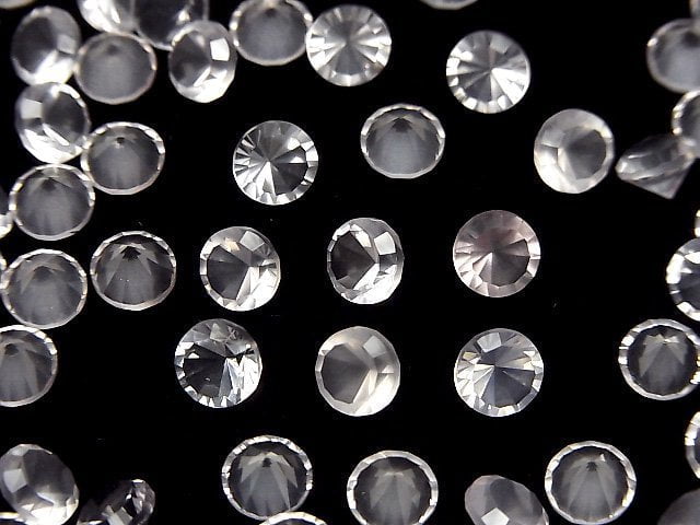 [Video]High Quality Rose Quartz AAA Loose stone Round Concave Cut 6x6mm 5pcs