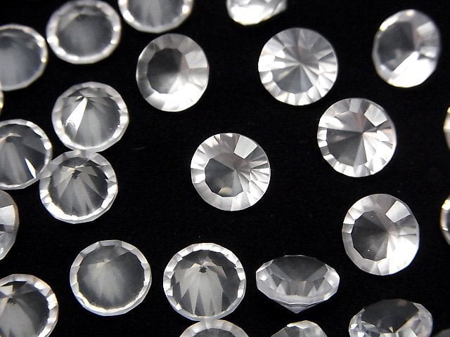 [Video]High Quality Rose Quartz AAA Loose stone Round Concave Cut 8x8mm 4pcs