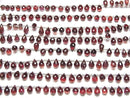 [Video] High Quality Mozambique Garnet AAA Drop Faceted Briolette Half or 1 Strand Bead (approx. 7 inches/18 cm)