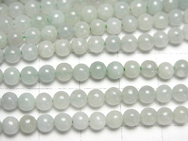 [Video]Burmese Jadeite AA++ Round 4.5mm 1strand beads (aprx.15inch/38cm)