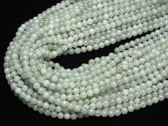 [Video]Burmese Jadeite AA++ Round 4.5mm 1strand beads (aprx.15inch/38cm)