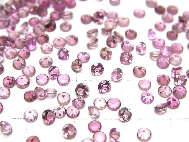 [Video]High Quality Pink Tourmaline AAA Loose stone Round Faceted 3x3mm 3pcs