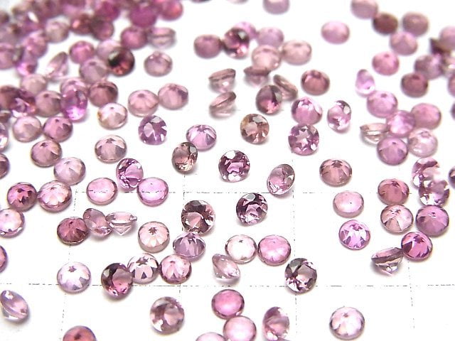 [Video]High Quality Pink Tourmaline AAA Loose stone Round Faceted 3x3mm 3pcs