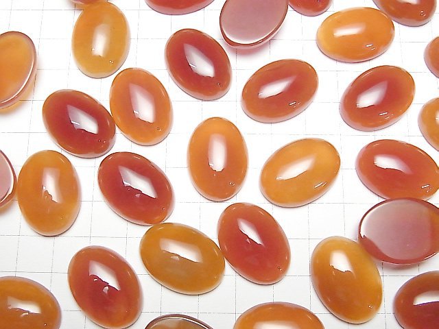 [Video]Carnelian AAA Oval Cabochon 25x18mm 1pc