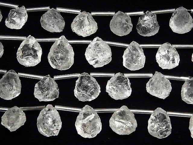 [Video] Crystal AAA Rough Rock Pear shape 1strand (13pcs)