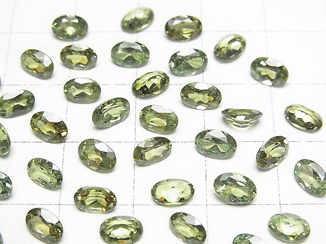[Video]High Quality Demantoid Garnet AAA Loose stone Oval Faceted 6x4mm 1pc