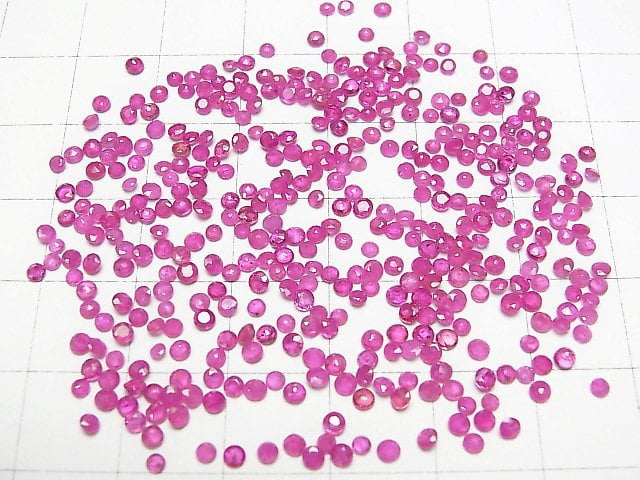 [Video]High Quality Ruby AA++ Loose stone Round Faceted 2x2mm 10pcs