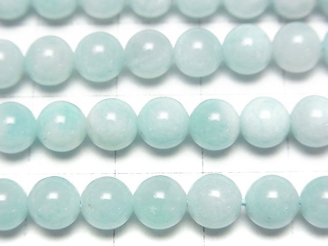 [Video] Peru Amazonite AA Round 6mm 1strand beads (aprx.15inch/38cm)