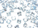 [Video]High Quality Sky Blue Topaz AAA Loose stone Princess cut 4x4mm 10pcs