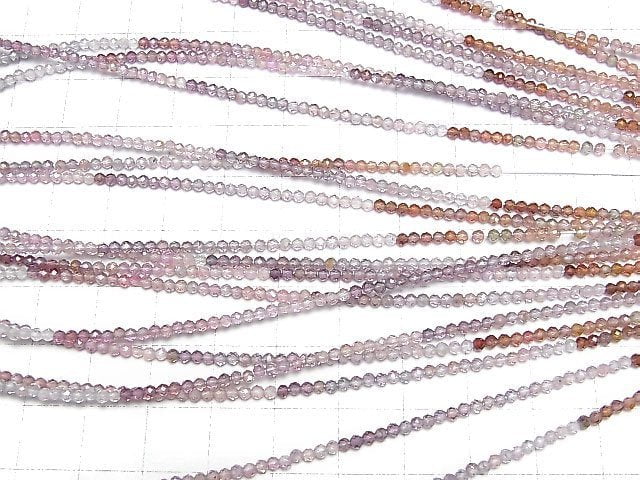 [Video]High Quality! Multicolor Spinel AAA Faceted Round 2mm half or 1strand beads (aprx.15inch/38cm)