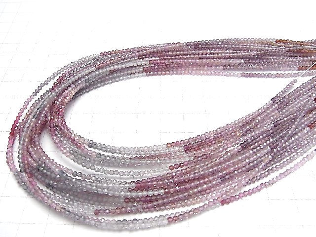 [Video]High Quality! Multicolor Spinel AAA Faceted Round 2mm half or 1strand beads (aprx.15inch/38cm)