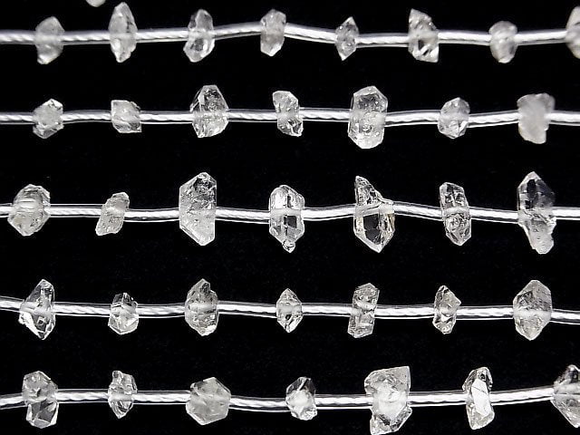 [Video] Afghanistan double point crystal 1strand beads (aprx.7inch/17cm)