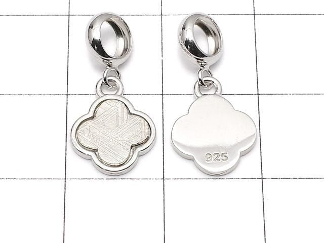 隕石（瑞典穆歐尼納魯斯塔隕石）四葉草項墜 10x10mm 純銀925