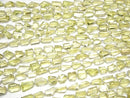 [Video]High Quality Lemon Quartz AAA- Faceted Nugget half or 1strand beads (aprx.12inch/30cm)
