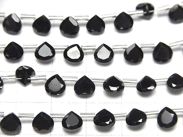 [Video]High Quality Black Spinel AAA Chestnut Faceted 6x6mm half or 1strand (18pcs )