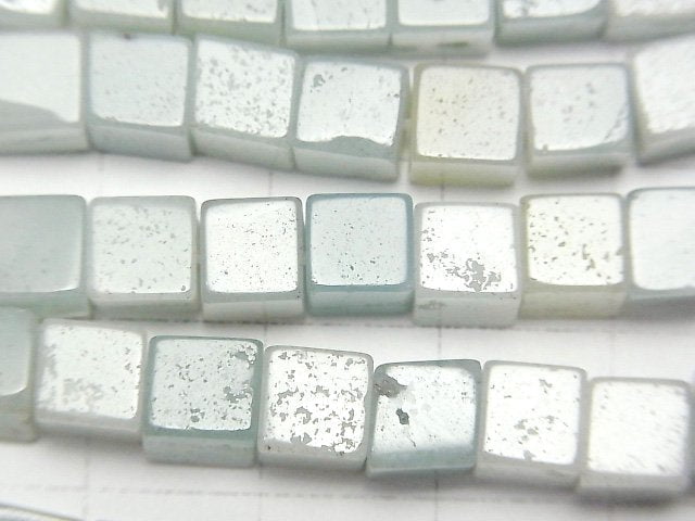 [Video] Mixed Amazonite Cube 6x6x6mm 1strand beads (aprx.15inch/37cm)