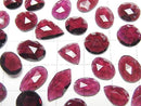 [Video]High Quality Rhodolite Garnet AAA Loose stone Mixed Shape Single Sided Rose Cut 5pcs