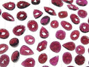 [Video]High Quality Rhodolite Garnet AAA Loose stone Mixed Shape Single Sided Rose Cut 5pcs