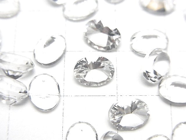 [Video]High Quality Crystal AAA Loose stone Oval Concave Cut 8x6mm 5pcs