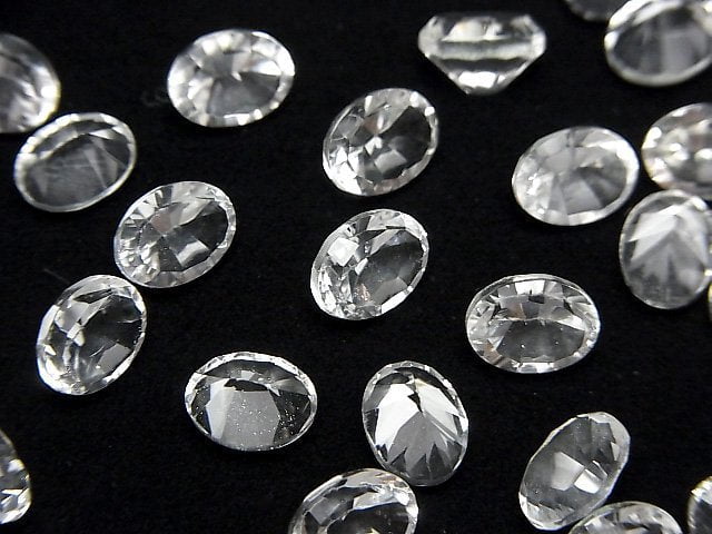 [Video]High Quality Crystal AAA Loose stone Oval Concave Cut 8x6mm 5pcs