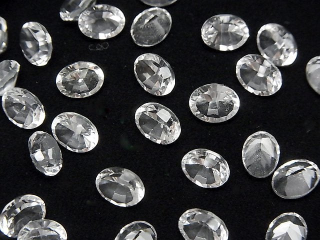 [Video]High Quality Crystal AAA Loose stone Oval Concave Cut 8x6mm 5pcs