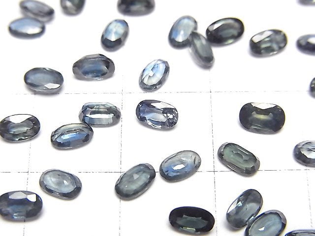 [Video]High Quality Bi-color Sapphire AAA Loose stone Oval Faceted 5x3mm 5pcs