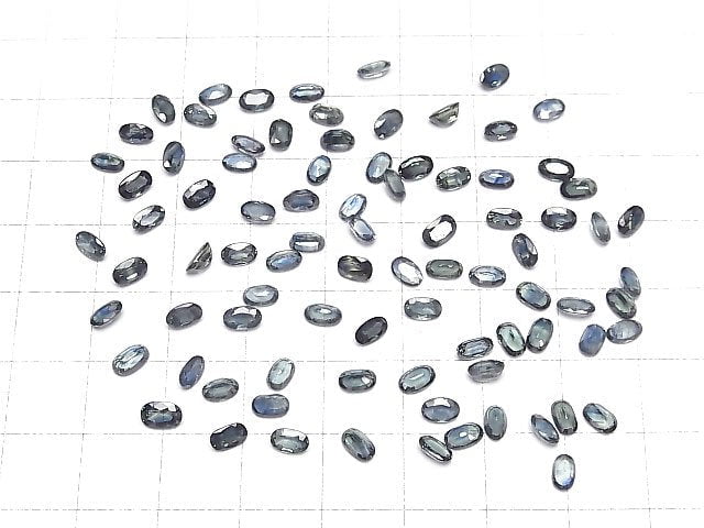 [Video]High Quality Bi-color Sapphire AAA Loose stone Oval Faceted 5x3mm 5pcs