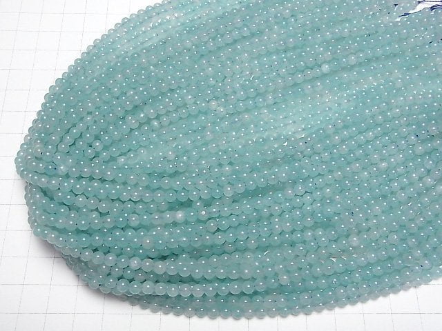 [Video] Mozambique Amazonite AA+ Round 4mm 1strand beads (aprx.15inch/37cm)