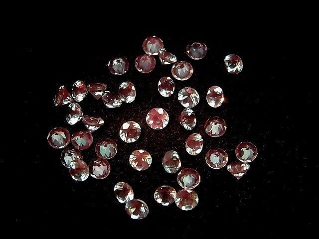 [Video]High Quality color change Andesine AAA Loose stone Round Faceted 3x3mm 1pc