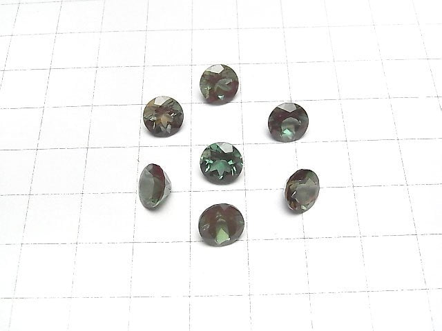 [Video]High Quality color change Andesine AAA Loose stone Round Faceted 8x8mm 1pc