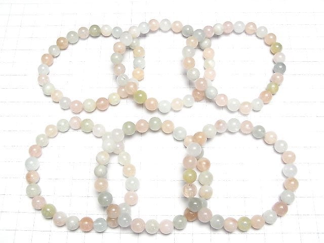 [Video] Beryl Mix (Multicolor Aquamarine) AA++ Round 8mm Bracelet