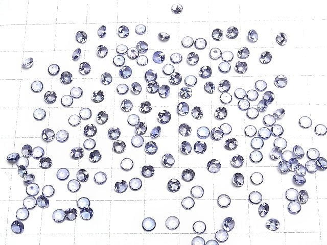 [Video]High Quality Tanzanite AAA Loose stone Round Faceted 4x4mm 3pcs