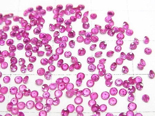 [Video]High Quality Ruby AAA+ Loose stone Round Faceted 2x2mm 5pcs