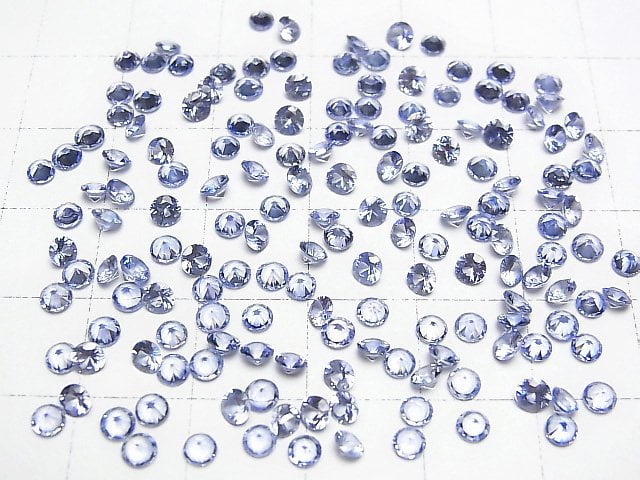 [Video]High Quality Sapphire AAA Loose stone Round Faceted 3x3mm 2pcs