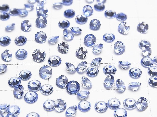 [Video]High Quality Sapphire AAA Loose stone Round Faceted 4x4mm 1pc