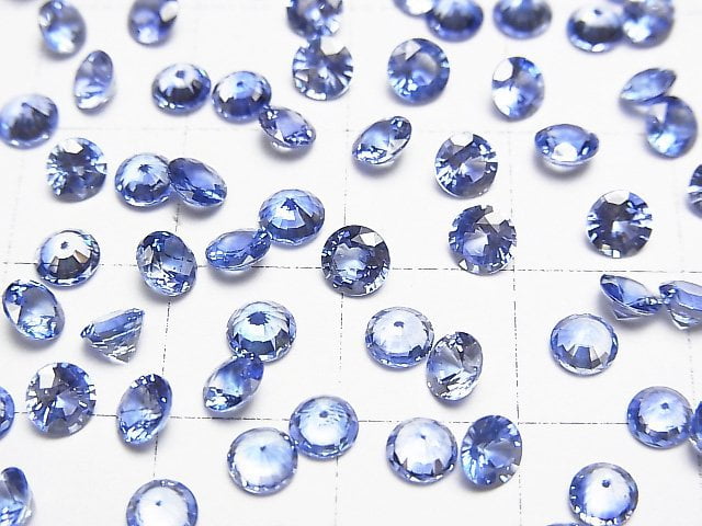 [Video]High Quality Sapphire AAA+ Loose stone Round Faceted 4x4mm 1pc