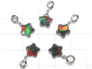 [Video] High Quality Canada Ammolite AAA Star Motif Pendant 9.5x9.5x2.5mm Silver925
