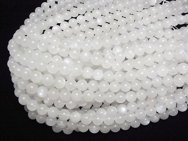 [Video] Royal Blue Moonstone AA+ Round 10mm half or 1strand beads (aprx.15inch/36cm)