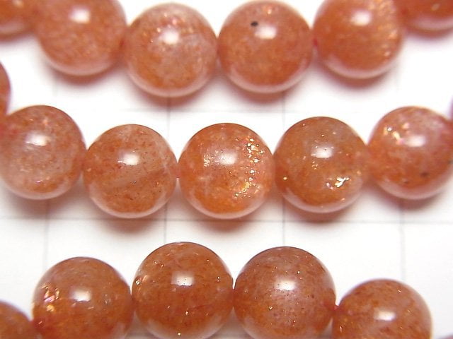 [Video] Sunstone AAA- Round 8-8.5mm Bracelet