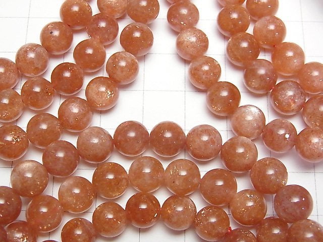 [Video] Sunstone AAA- Round 8-8.5mm Bracelet