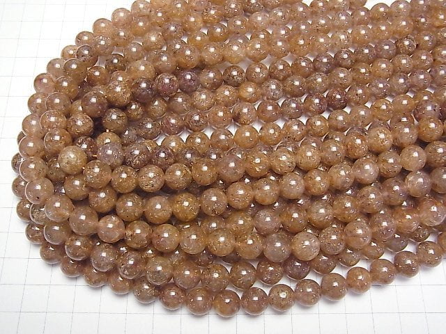 [Video] Brown Aventurine Quartz Round 10mm half or 1strand beads (aprx.15inch/37cm)