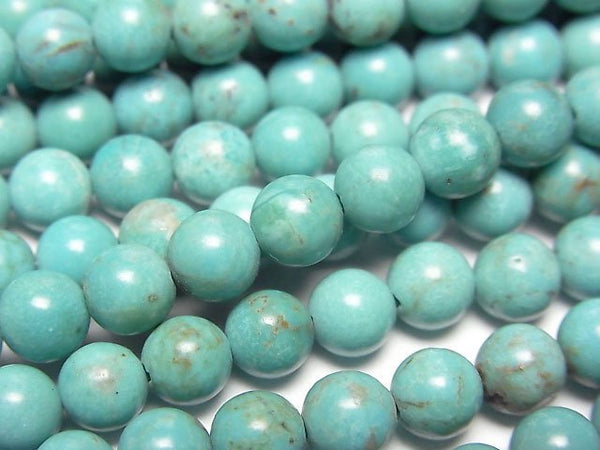 [Video]Turquoise AA++ Round 6mm half or 1strand beads (aprx.15inch/38cm)