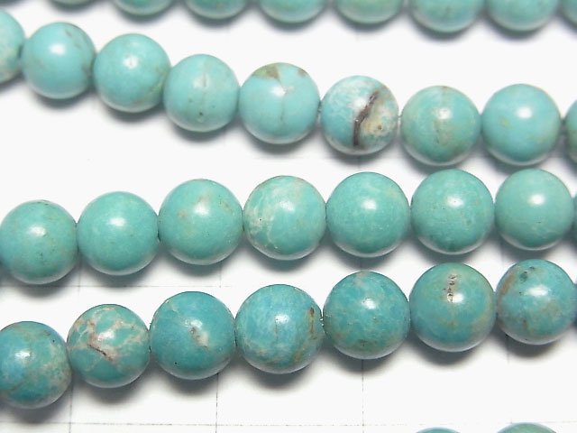 [Video]Turquoise AA++ Round 6mm half or 1strand beads (aprx.15inch/38cm)