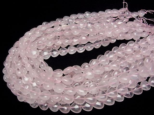 [Video]Rose Quartz AAA- Vertical Hole Heart 10x10mm 1strand beads (aprx.15inch/37cm)