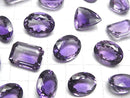 [Video]High Quality Amethyst AAA Loose stone mix shape Faceted 3pcs