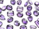 [Video]High Quality Amethyst AAA Loose stone mix shape Faceted 3pcs