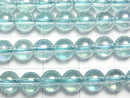 [Video] Lake Blue Flash Crystal Round 6mm half or 1strand beads (aprx.15inch/36cm)