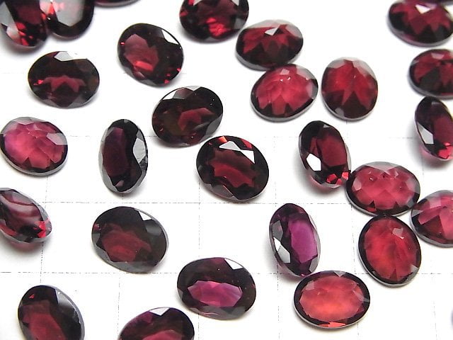 [Video]High Quality Rhodolite Garnet AAA Loose stone Oval Faceted 10x8mm 2pcs